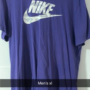 Nike Men's Short Sleeve Purple Tee
